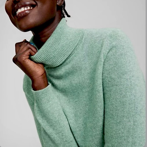 Charter Club Luxury Sweater 100% Cashmere Bella Mint Heather Sz S NWT - Picture 5 of 11